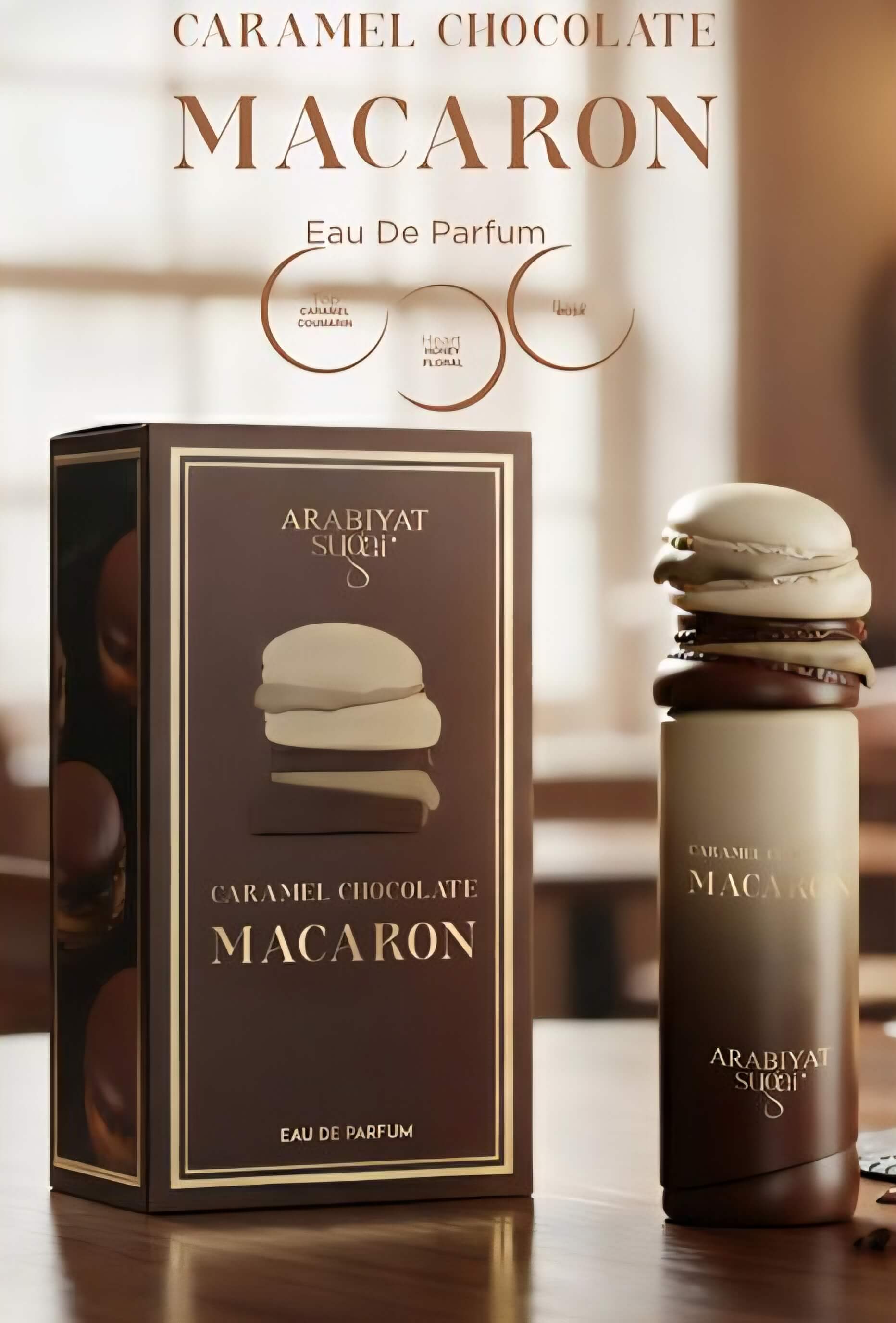 Caramel Chocolate Macaron Arabiyat Sugar