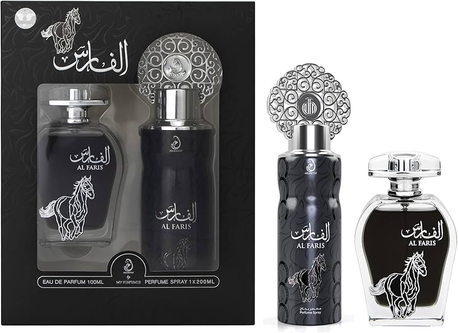 Al Faris Perfume Collection, unisex gift from My Perfumes, available in 100ml and 200ml Eau de Parfum sprays.