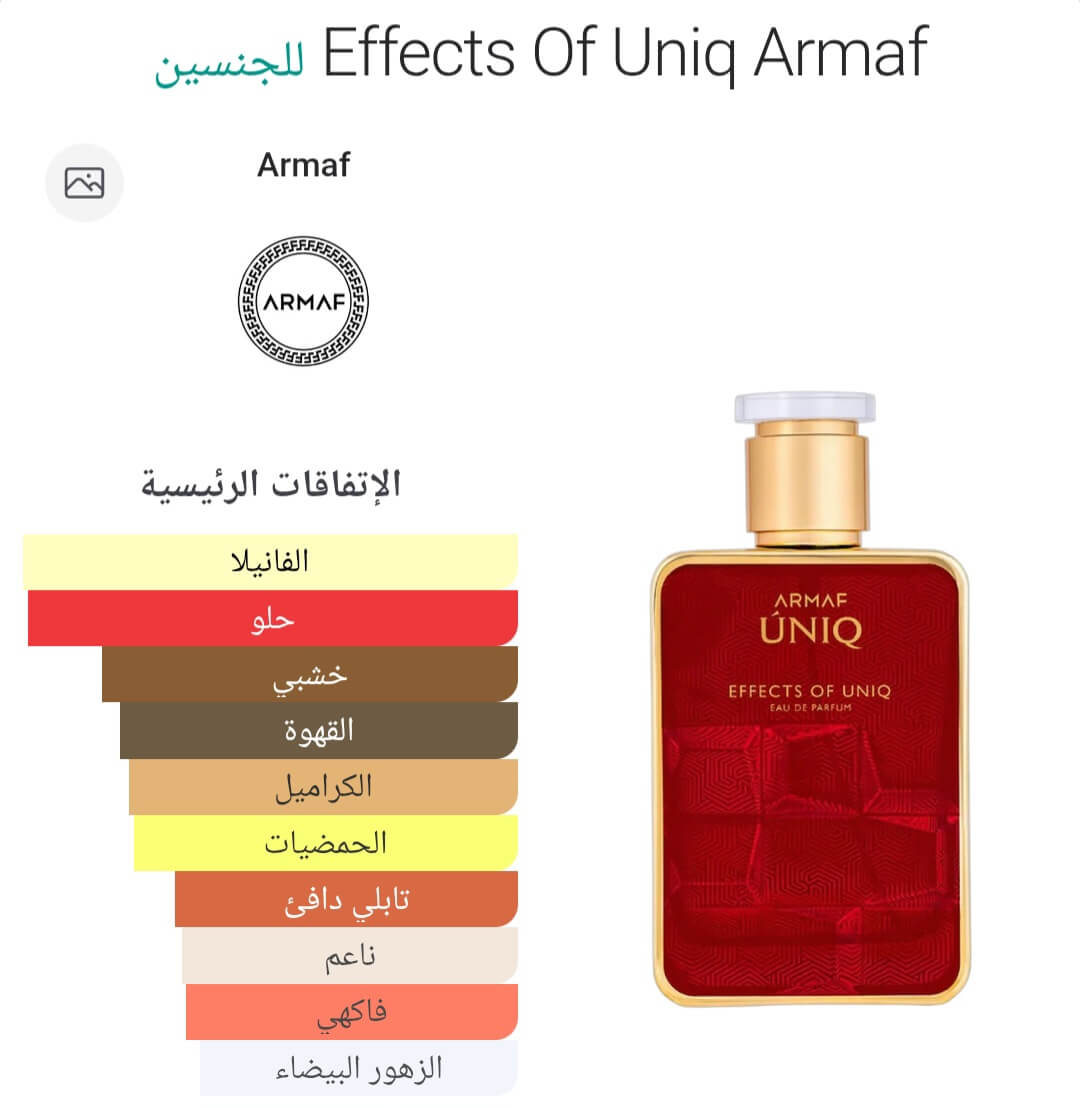 Effects Of Uniq Armaf