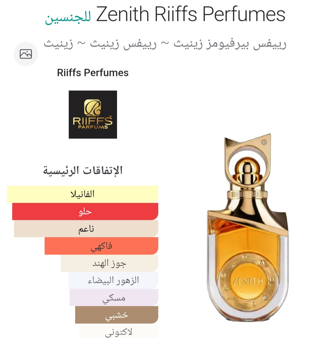 Zenith Riiffs Perfumes