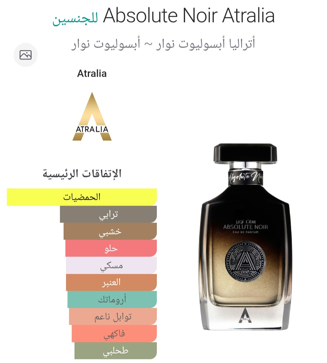 Absolute Noir 100ML Eau De Parfum Atralia