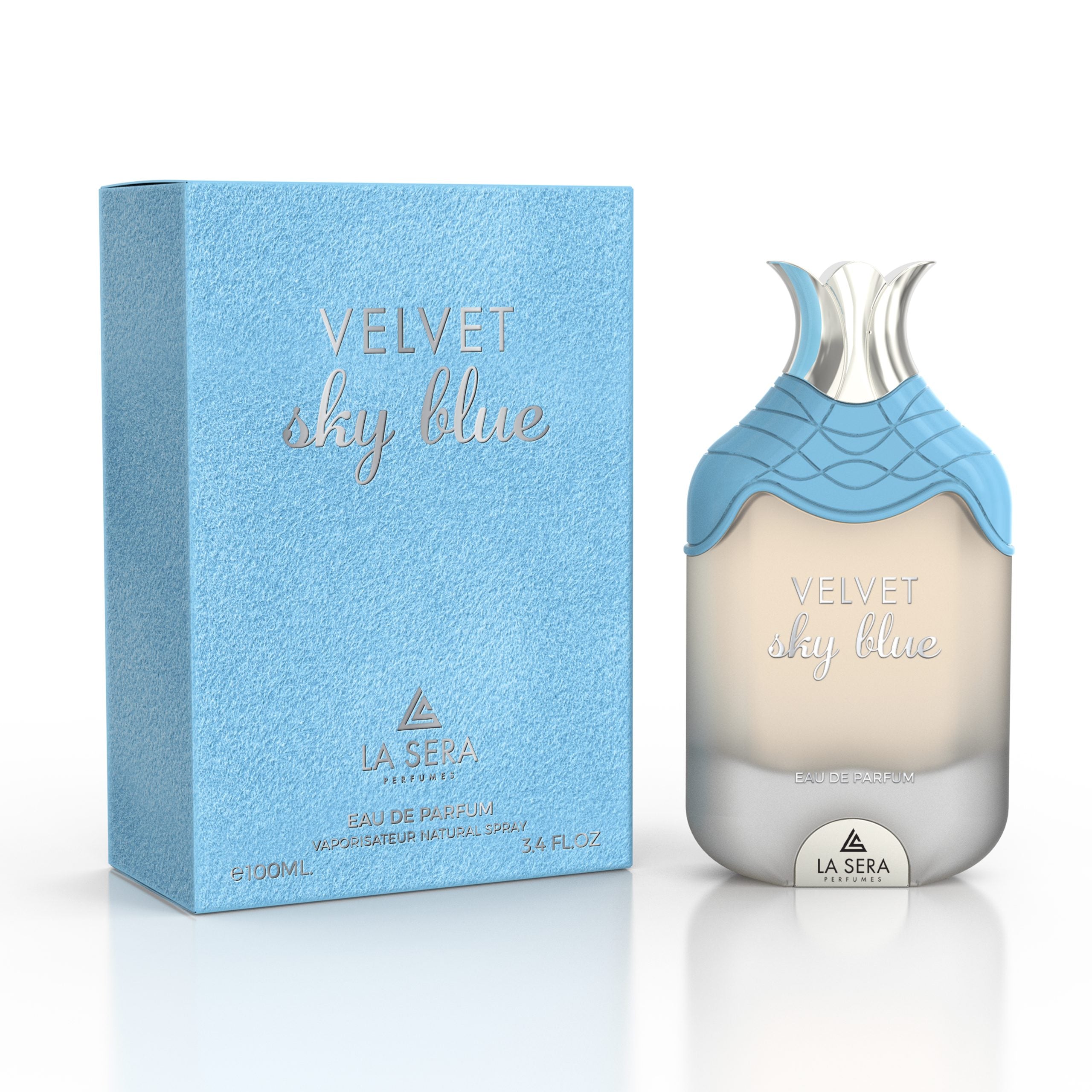 La Sera Velvet Sky Blue