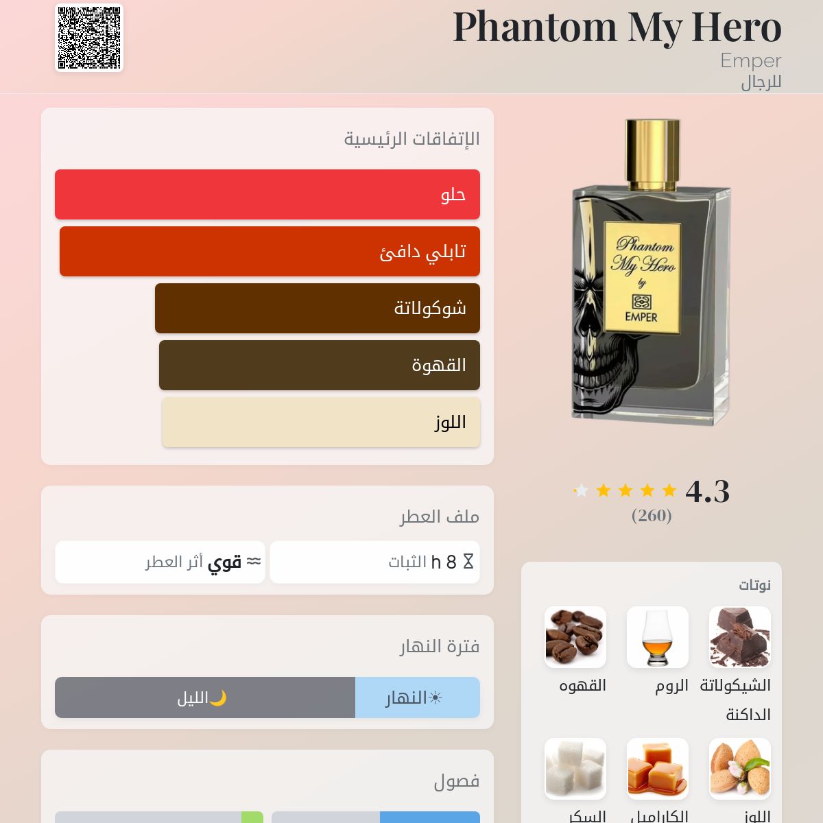 EMPER Phantom My Hero 100ML Eau De Parfum