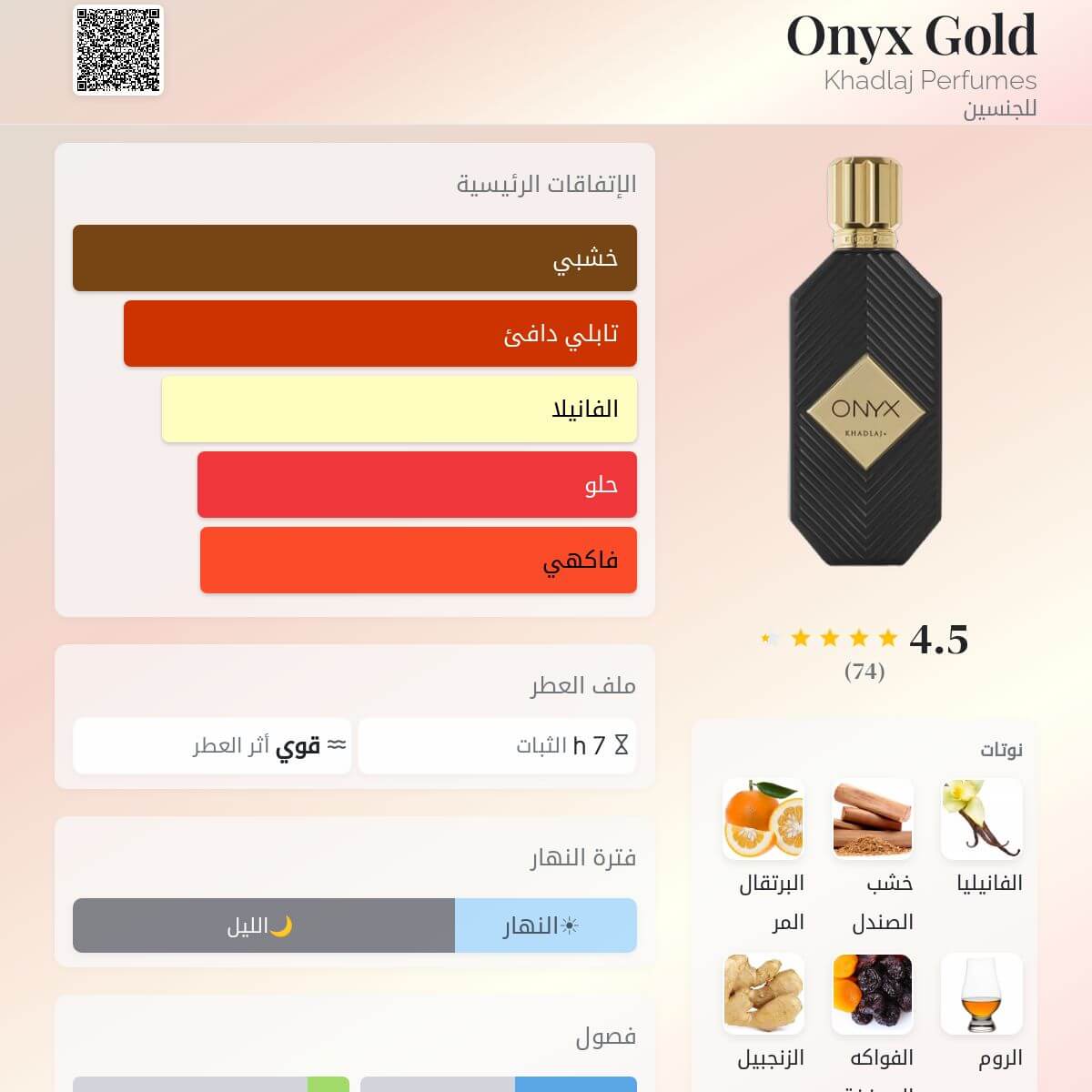Onyx Gold Khadlaj Perfumes