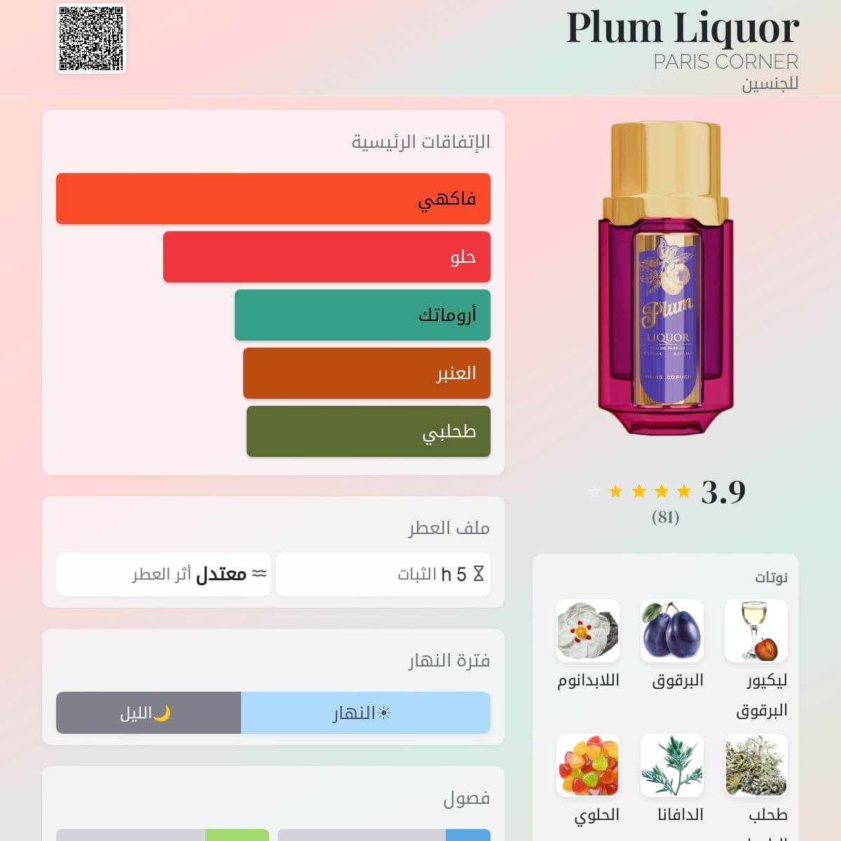 Plum Liquor PARIS CORNER