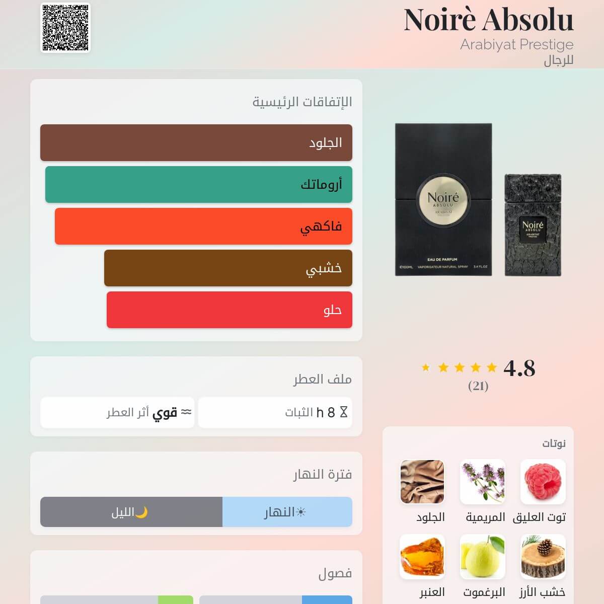 Noirè Absolu Arabiyat Prestige