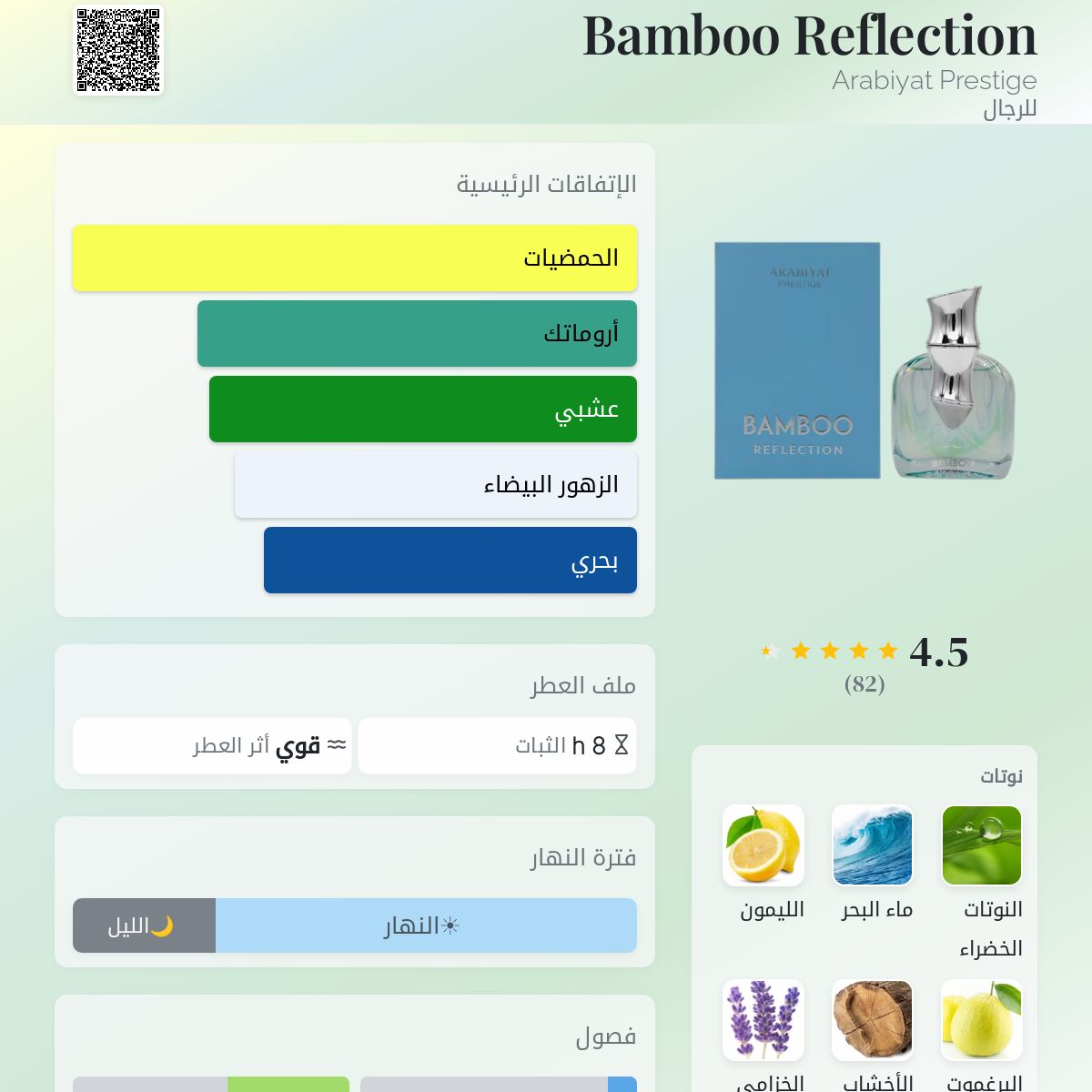 Bamboo Reflection 100ML EDP Arabiyat Prestige