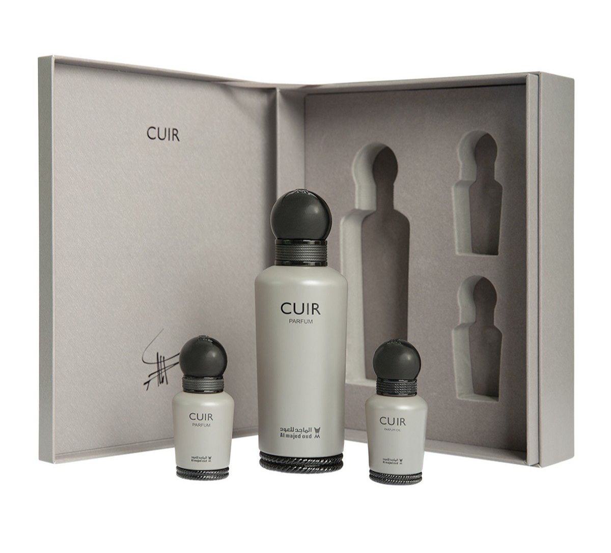 Cuir Perfume Gift Box 150ml + 15ml Oil + 15ml Perfume