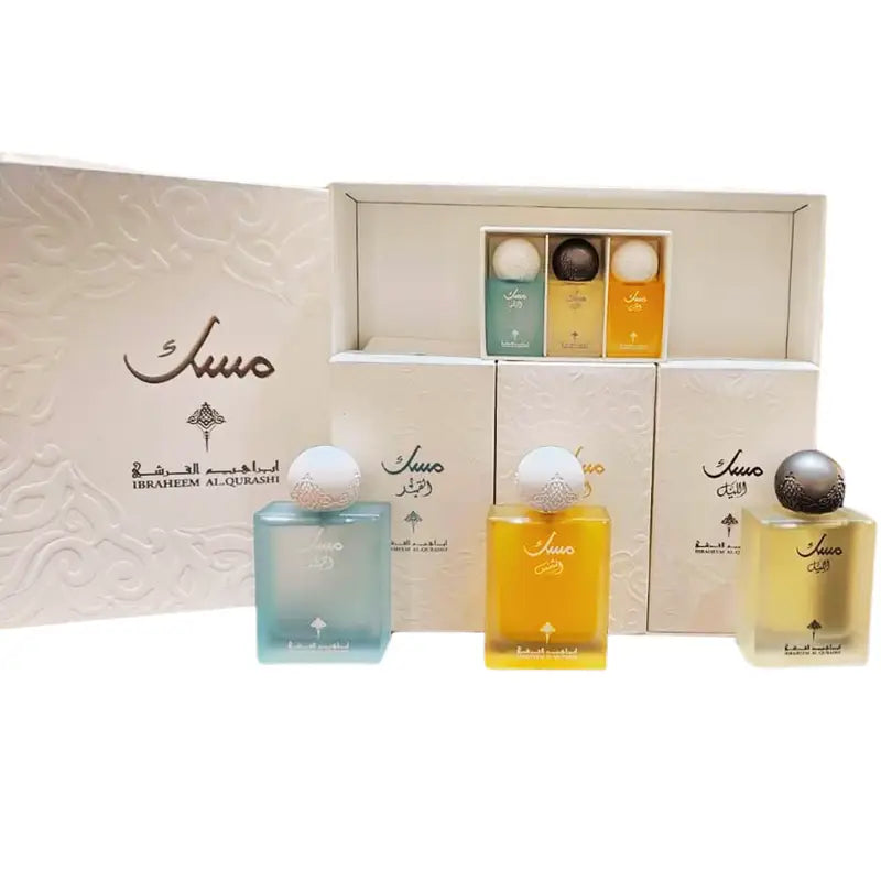 Ibraq Musk Collection ( Sun, Night and Moon + Box of 3 Mini Perfumes )