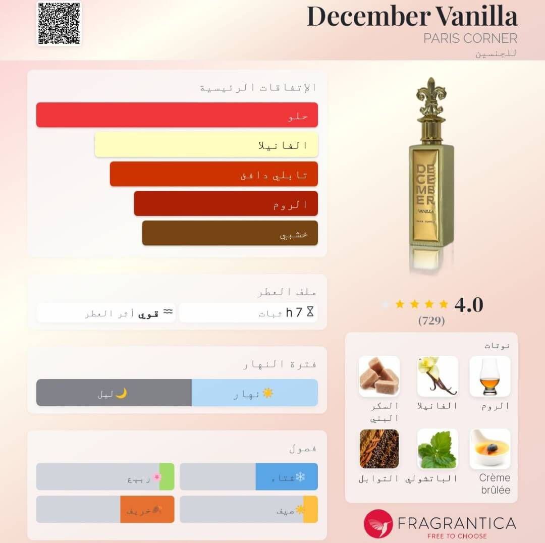 December Vanilla PARIS CORNER