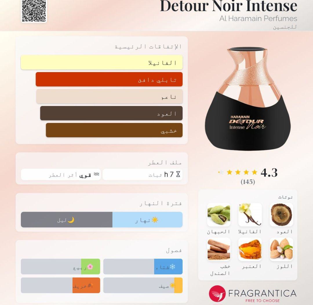 Detour Noir Intense Al Haramain Perfumes