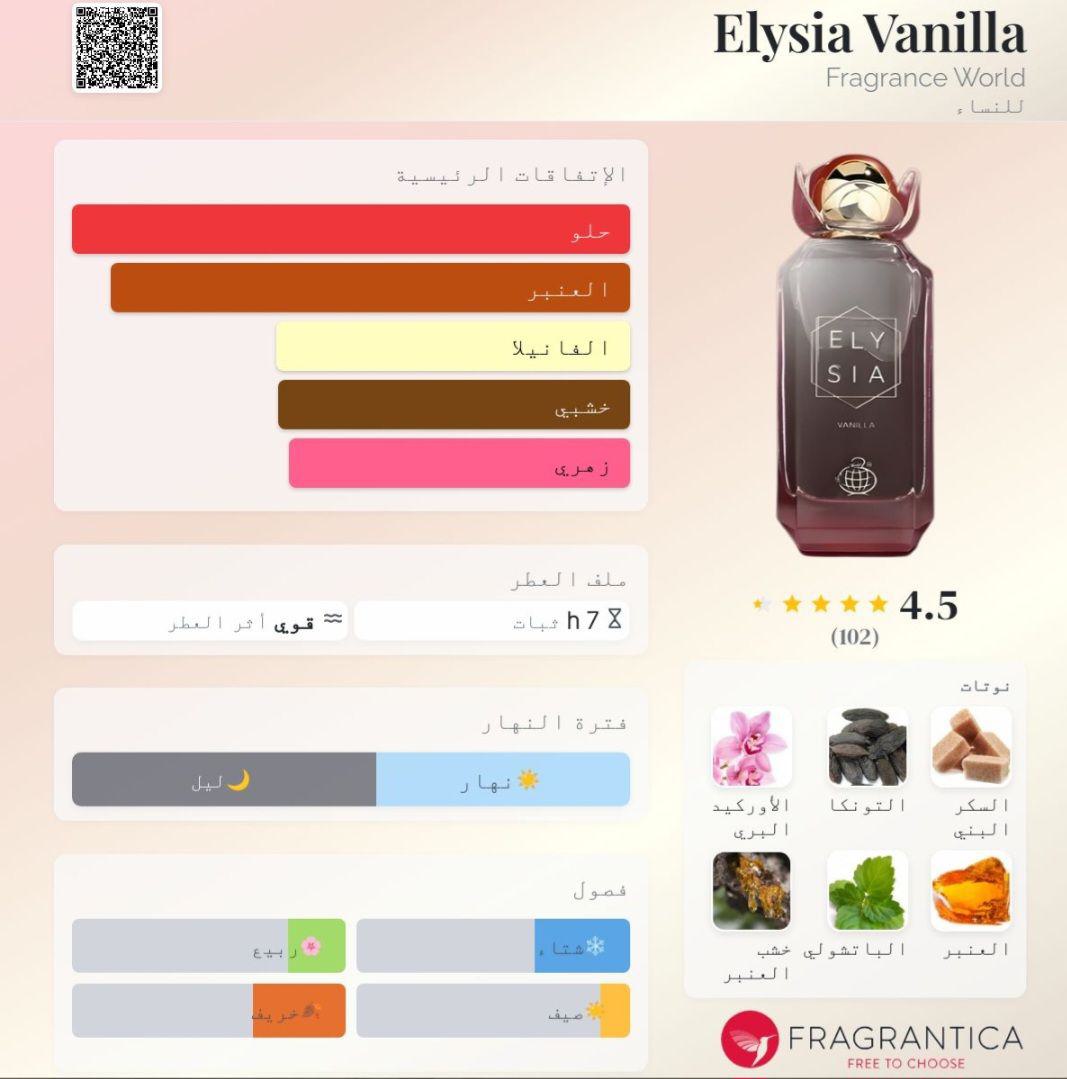 Elysia Vanilla Fragrance World