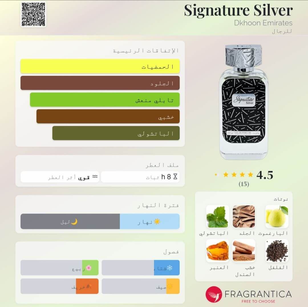Signature Silver Dkhoon Emirates