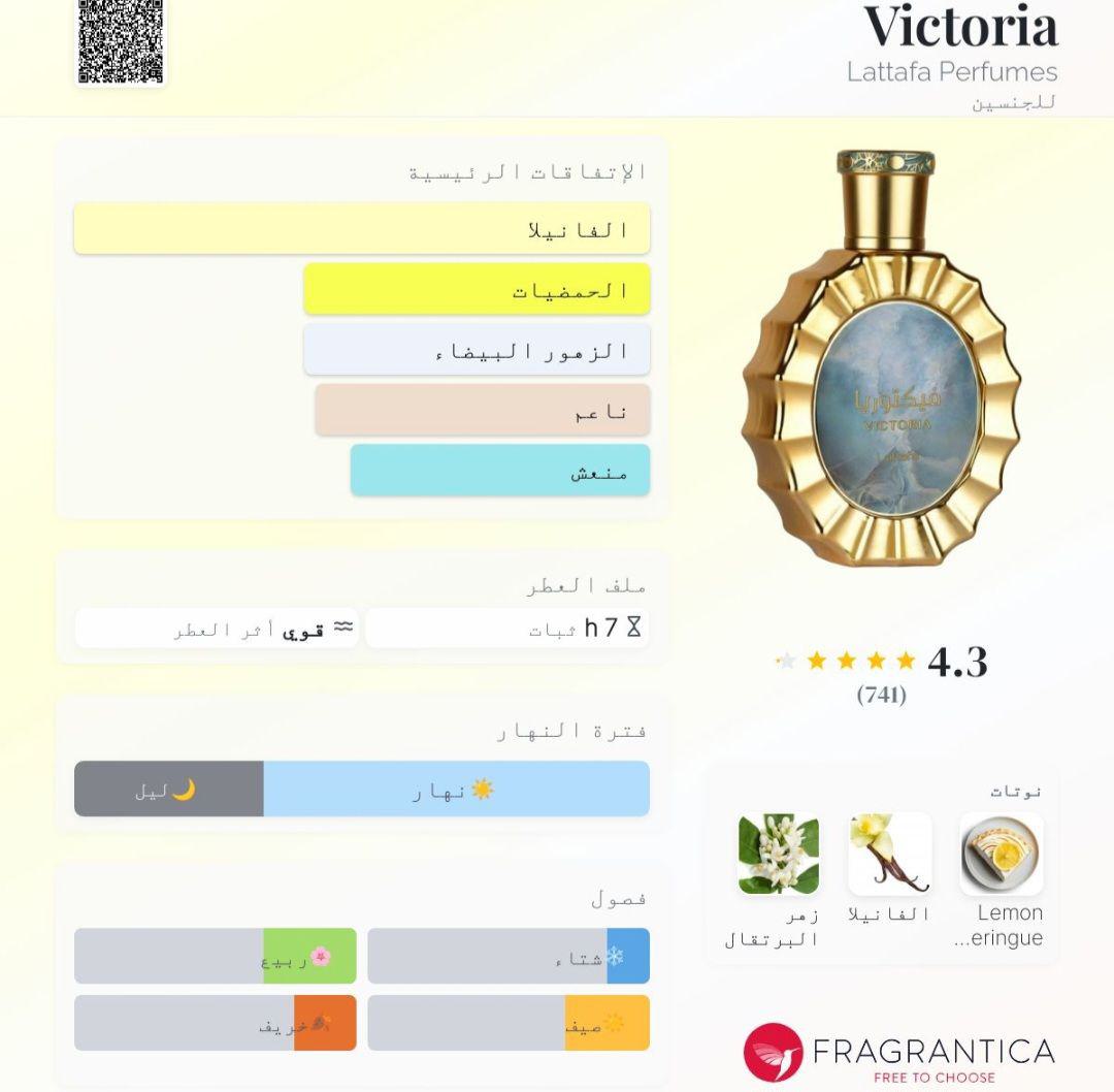 Victoria Lattafa Perfumes